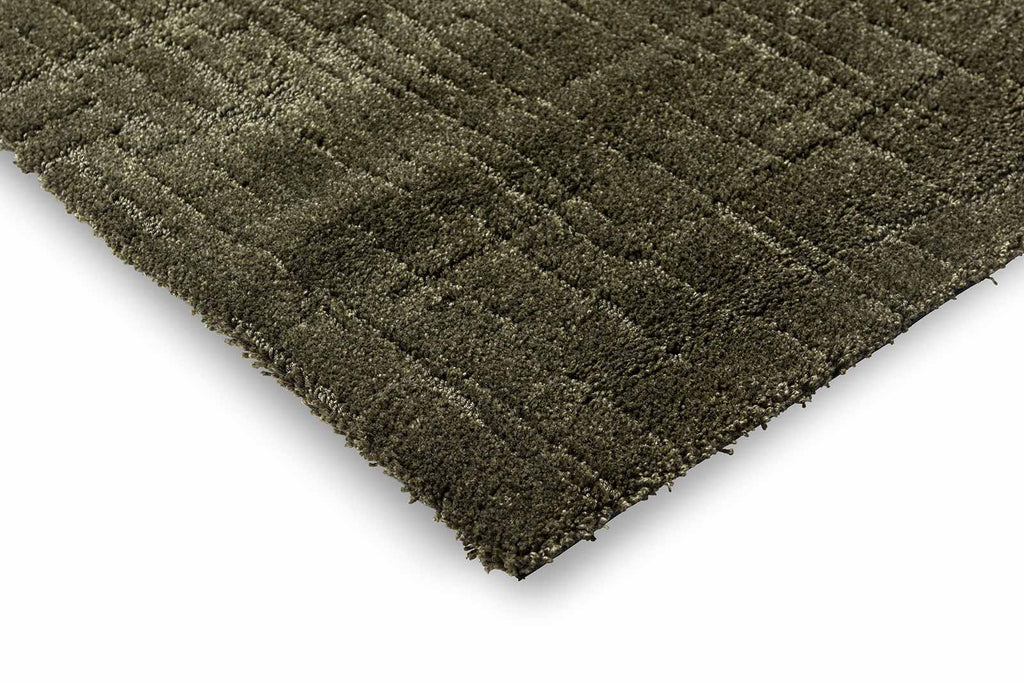 Brink & Campman Twinset Urban Olive vloerkleed hoek en rand