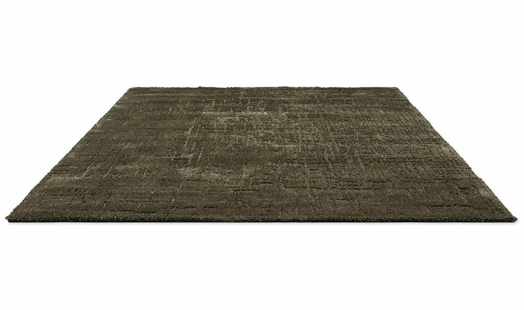 Brink & Campman Twinset Urban Olive vloerkleed schuin van boven