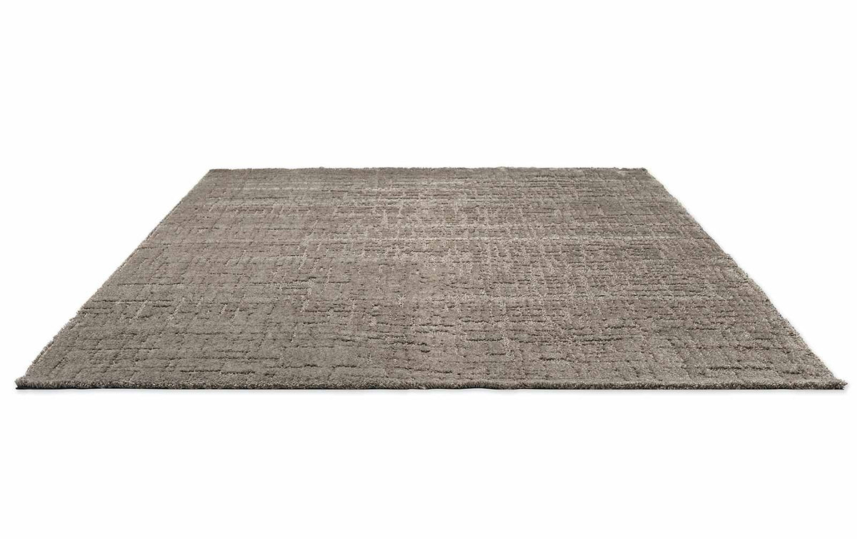 Brink & Campman Twinset Urban Shiitake vloerkleed schuin van boven