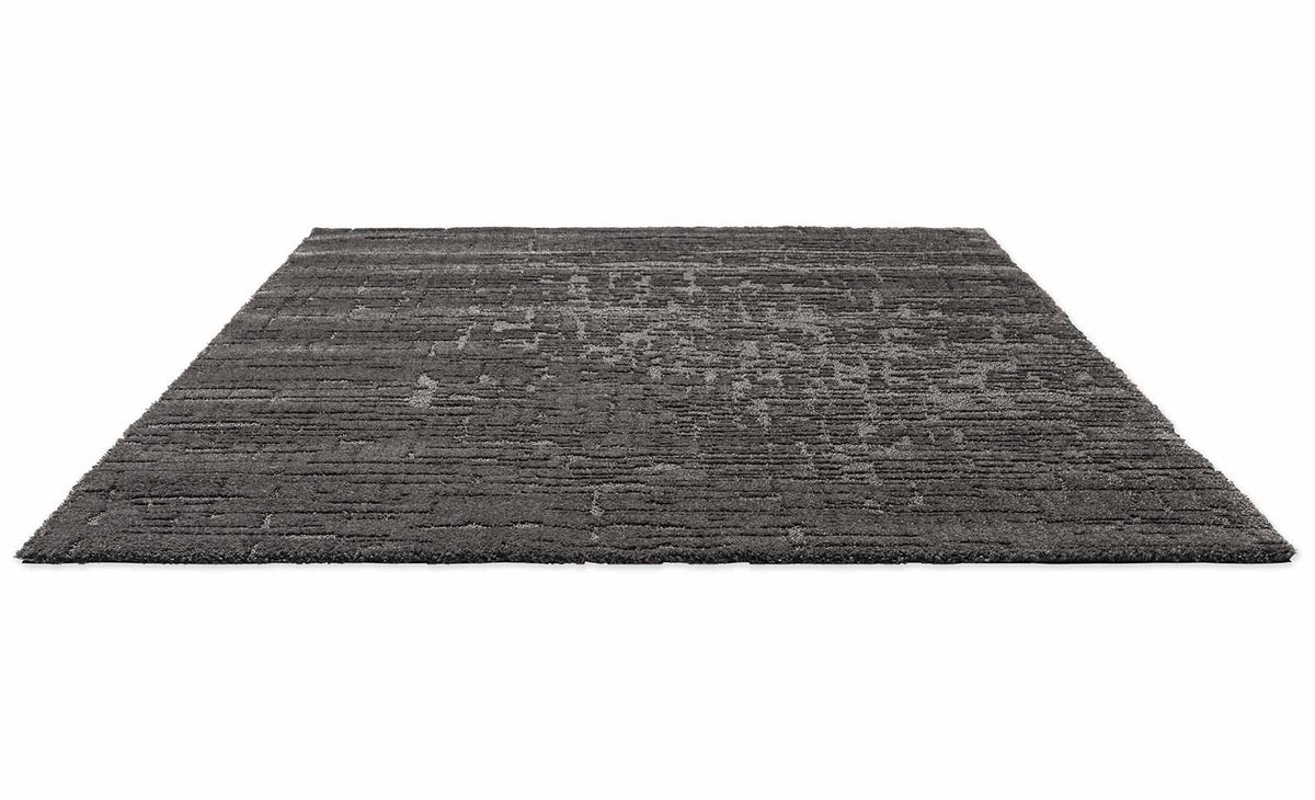 Brink & Campman Twinset Urban Graphite vloerkleed schuin van boven
