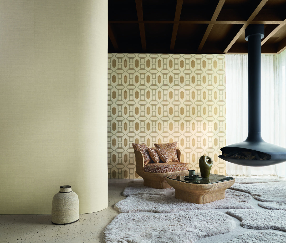 Casamance behang Legendes Sora 70171630 in interieur