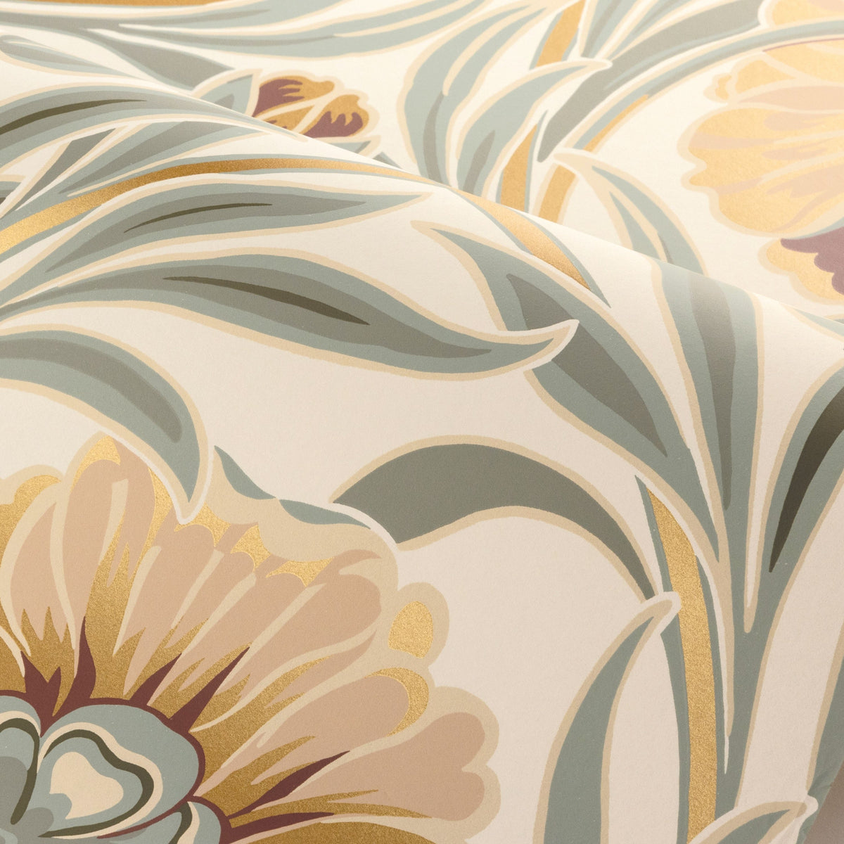 Casamance behang Isadora 70370202 ivoire céladon (staal)