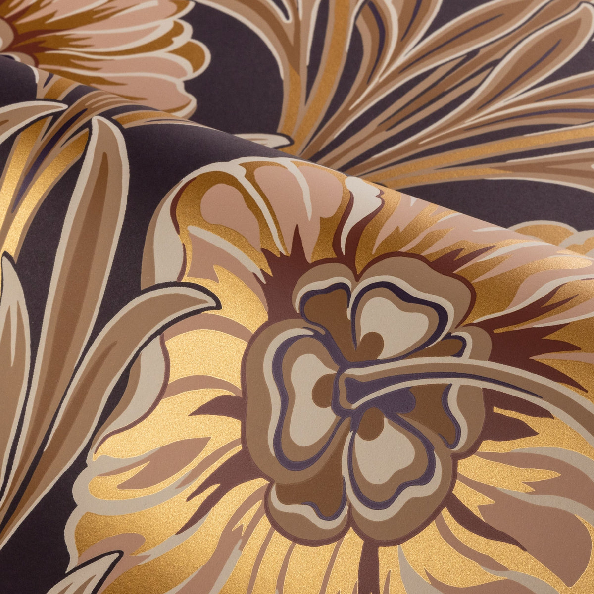 Casamance behang Isadora 70370406 noir doré