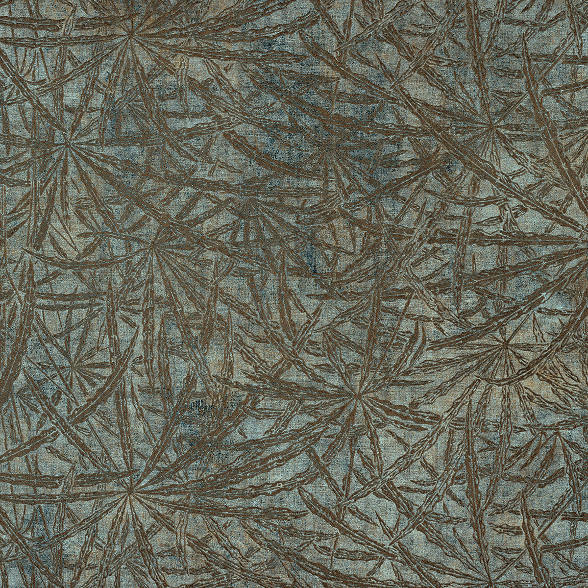 Casamance behang Louxor Palmyre 70710140 vert d'eau (staal)