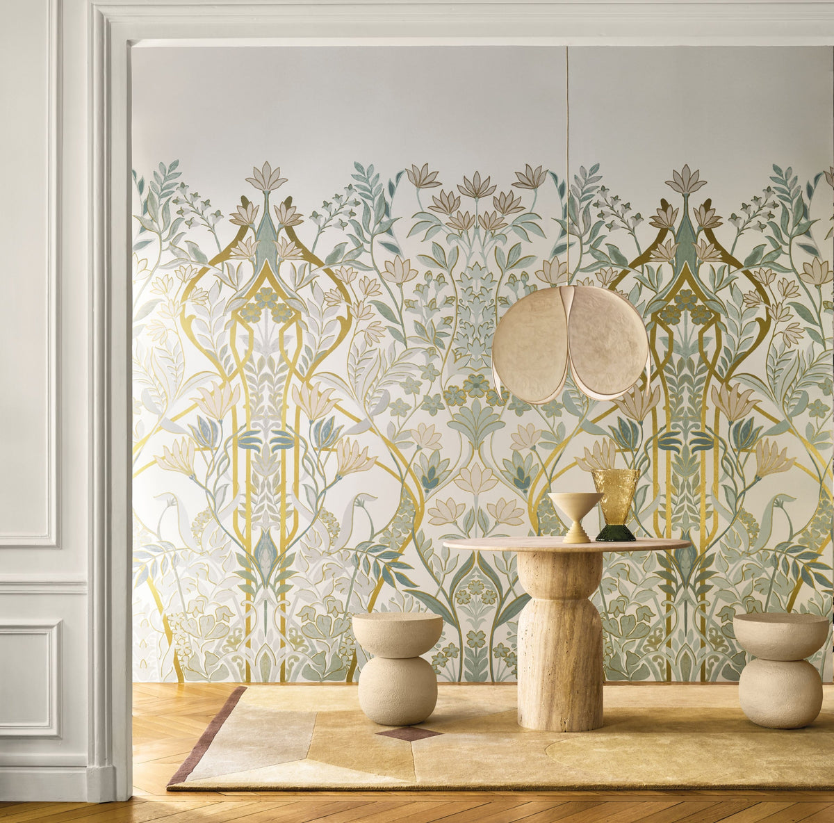 Casamance fotobehang Isadora Salon des Miroirs 70732956 in interieur