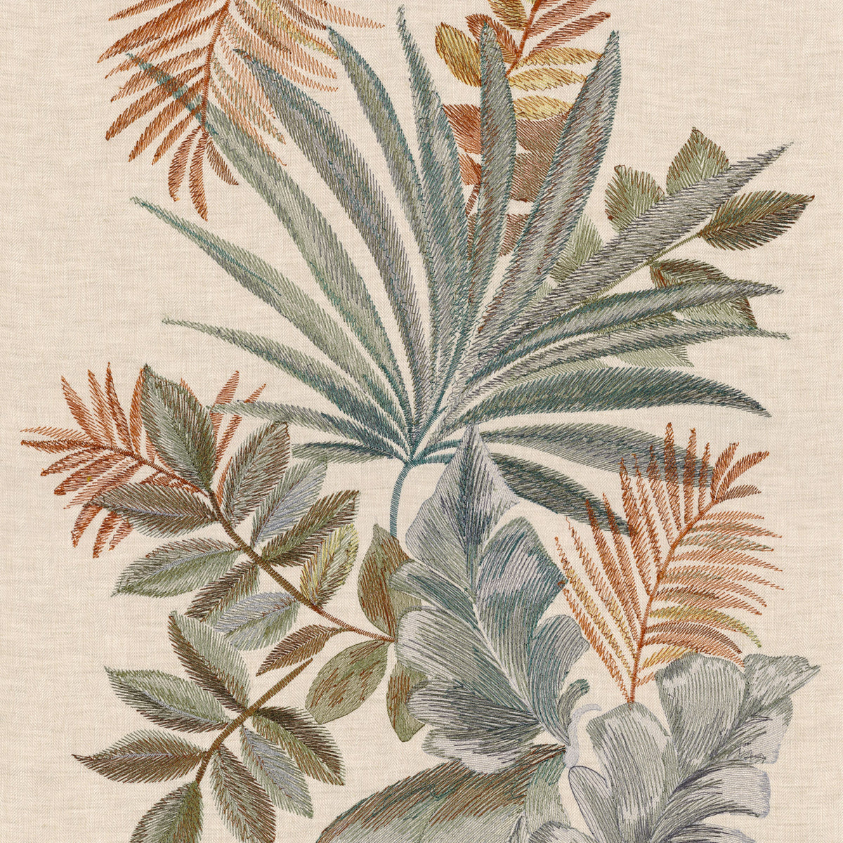 Casamance behang Hanae Jardin Ephemere 70753590 teerre de sienne (staal)