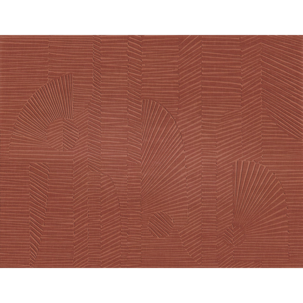 Casamance fotobehang Exploration Danse des Sampans 70822261 orange brûlée