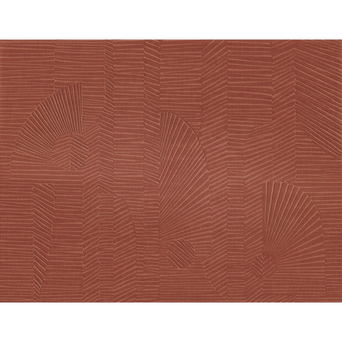 Casamance fotobehang Exploration Danse des Sampans 70822261 orange brûlée