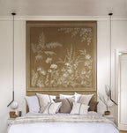 Casamance fotobehang Panoramas Les Intemporels Trianon Metal 70900202 in interieur