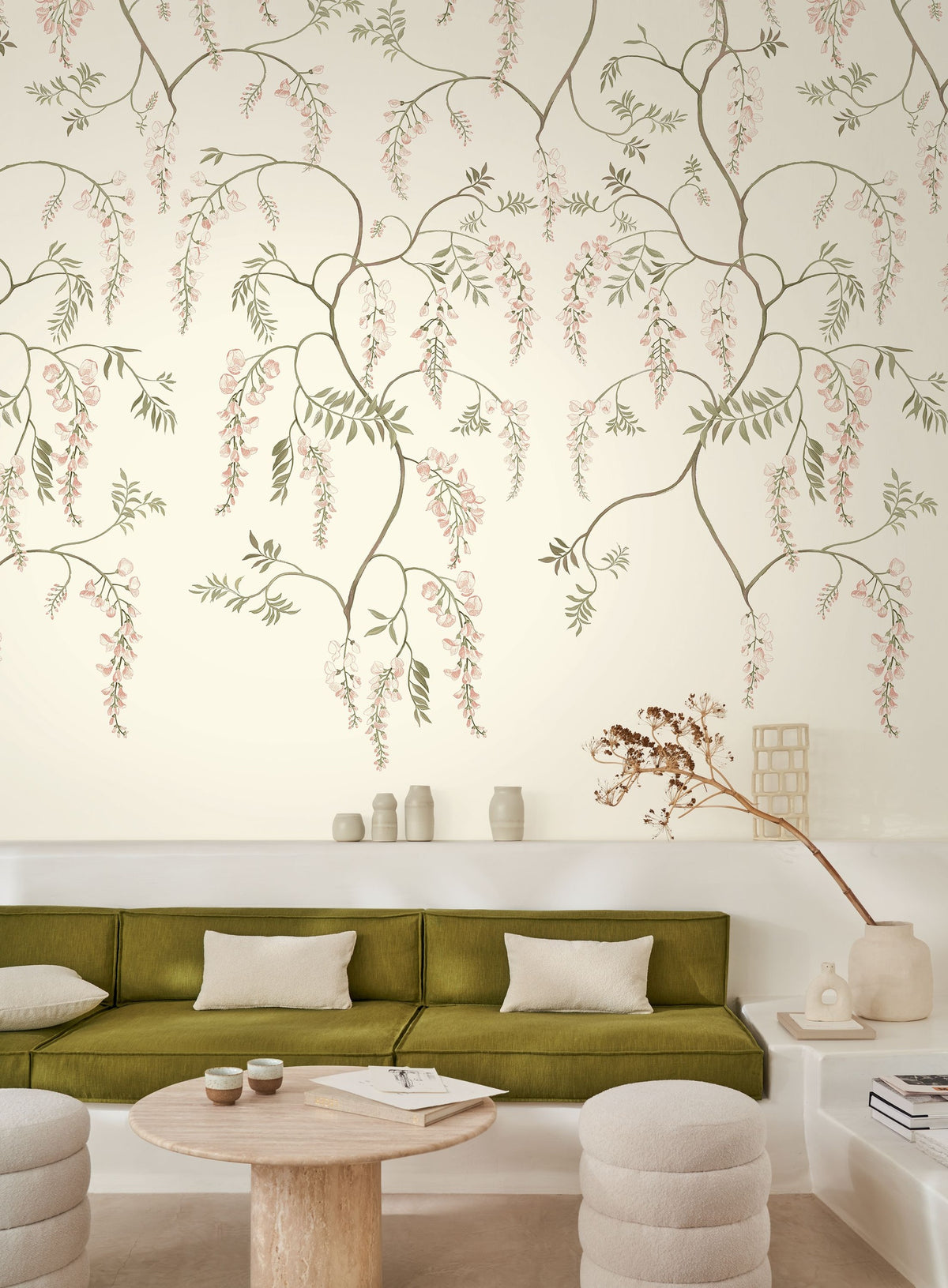 Casamance fotobehang Panoramas Les Intemporels Arezzo 70910406 in interieur