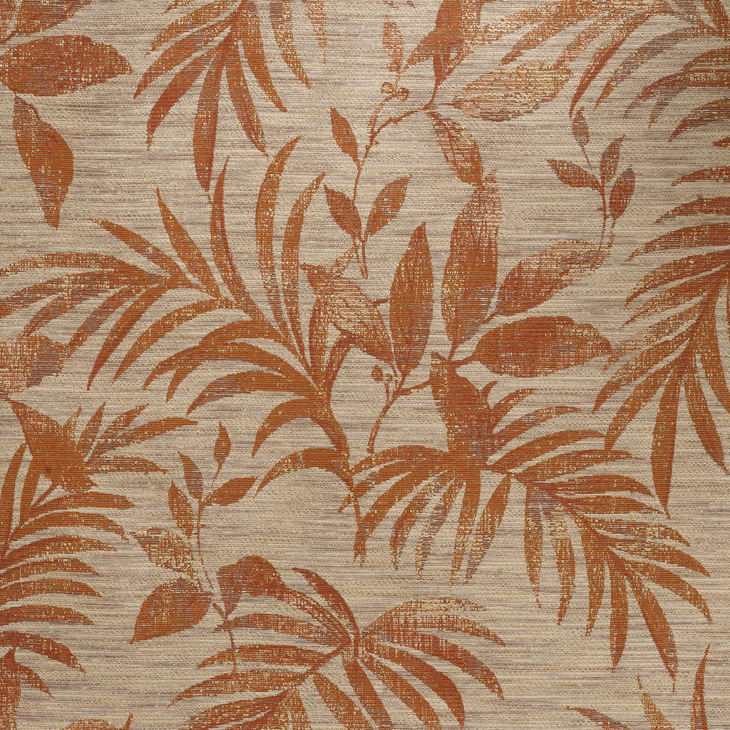 Casamance behang Feroé Salix 70950219 orange brûlé ocre