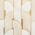 Casamance behang Solal Ikopa 71270199 blanc doré (staal)