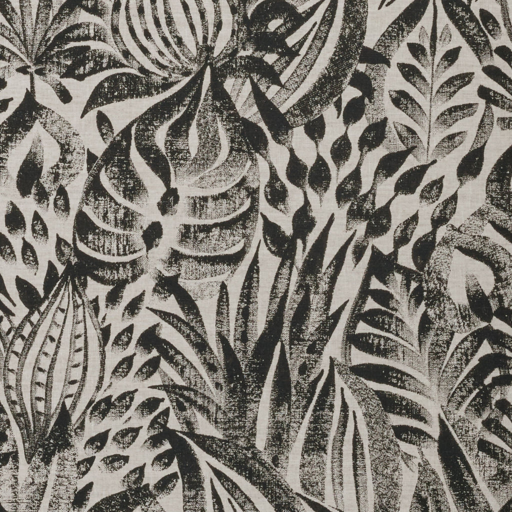 Casamance behang Linora Foliage 71420399 noir