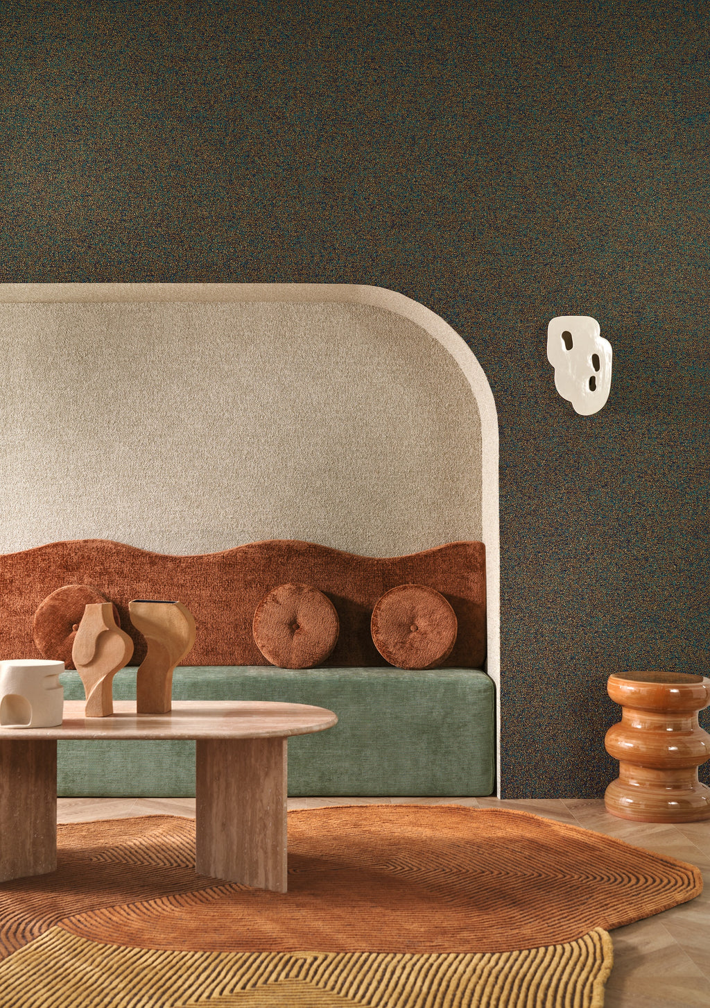 Casamance behang Etreinte Exquis 71440909 in interieur