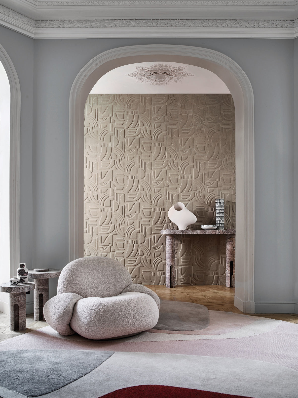 Casamance behang Arcane Linsolite 71500225 in interieur