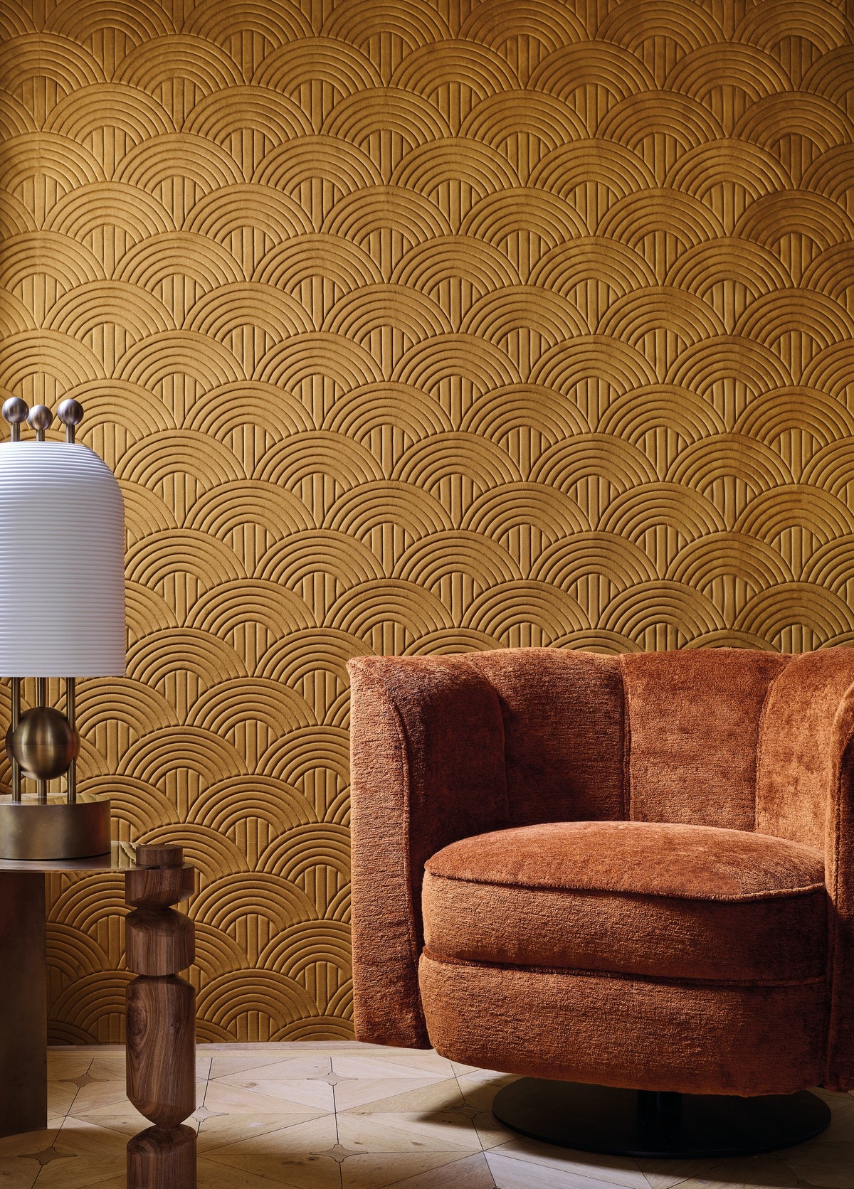 Casamance behang Arcane Volutis 71520326 in interieur