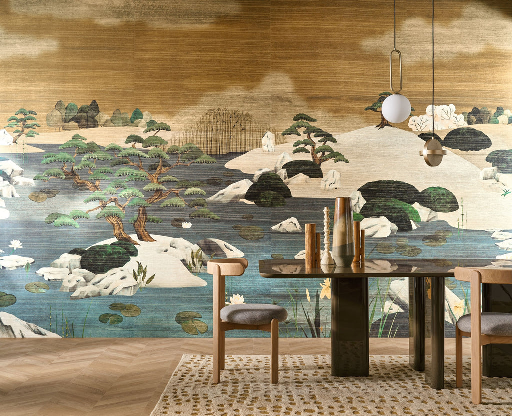 Casamance fotobehang Exploration Adachi 71530123 in interieur