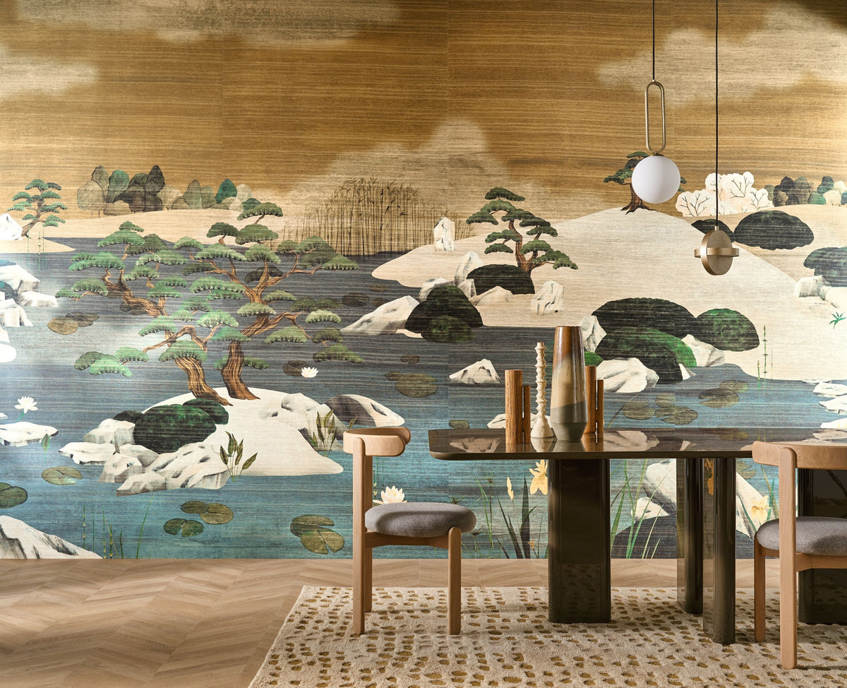 Casamance fotobehang Exploration Adachi 71530123 in interieur