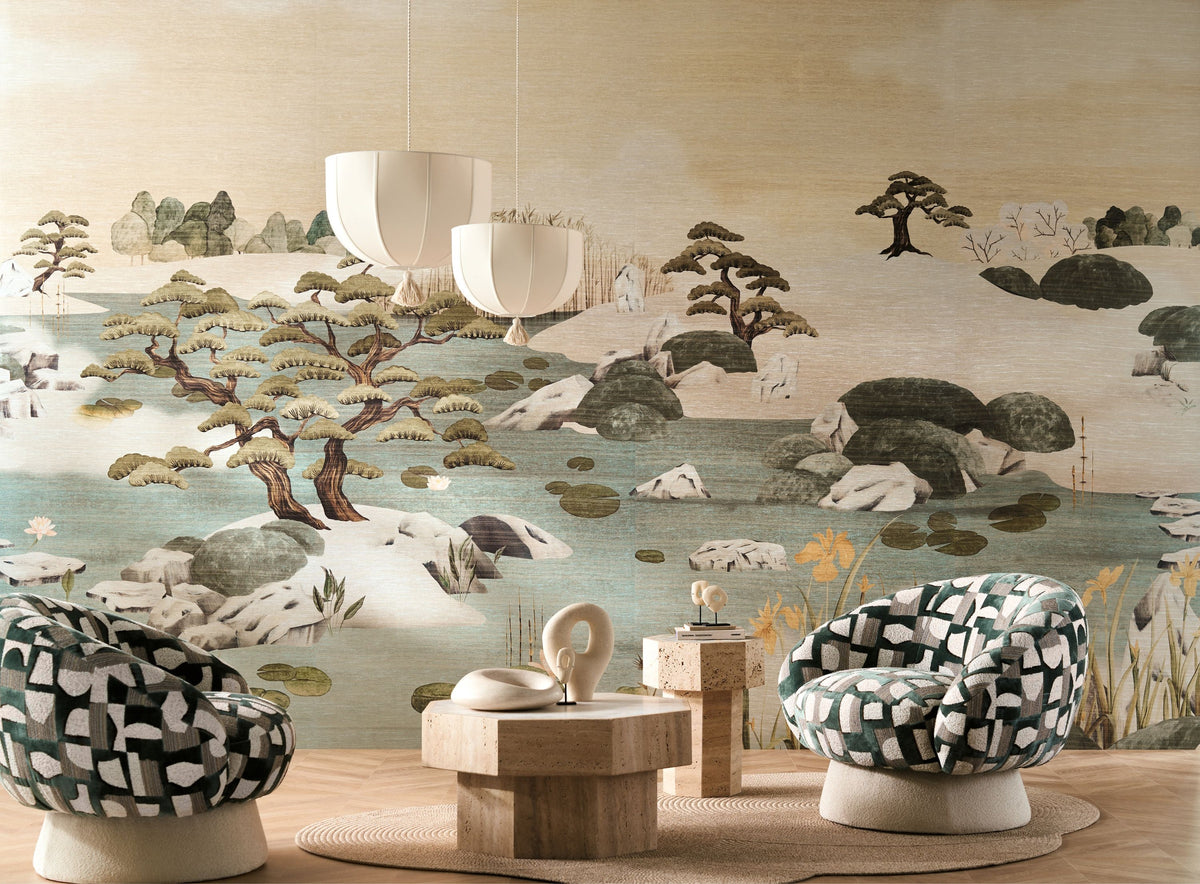 Casamance fotobehang Exploration Adachi 71530236 in interieur