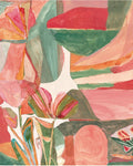 Casamance fotobehang Exploration Jardin Dansé 71590304 blush multicolore, uitsnede
