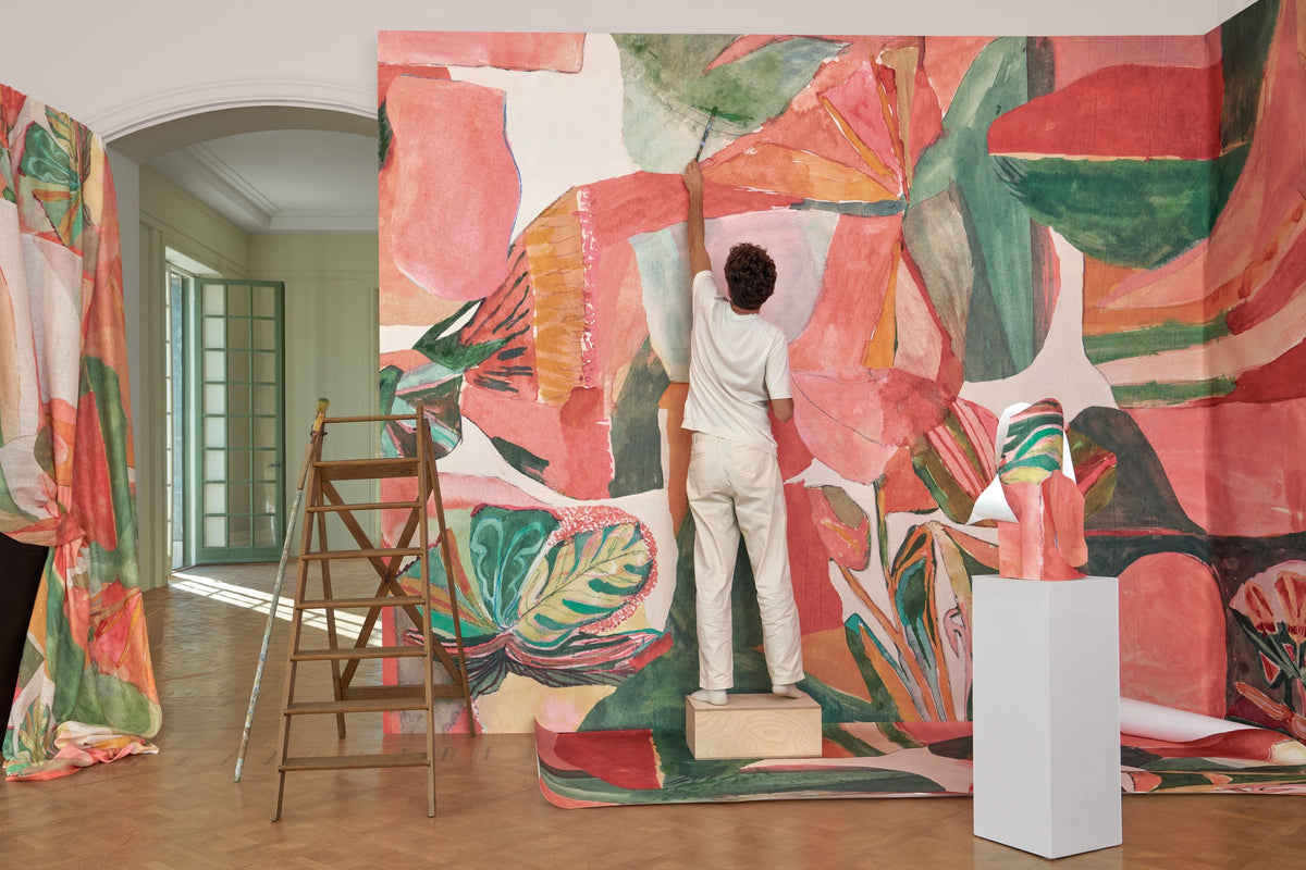 Casamance fotobehang Exploration Jardin Dansé 71590304 in interieur