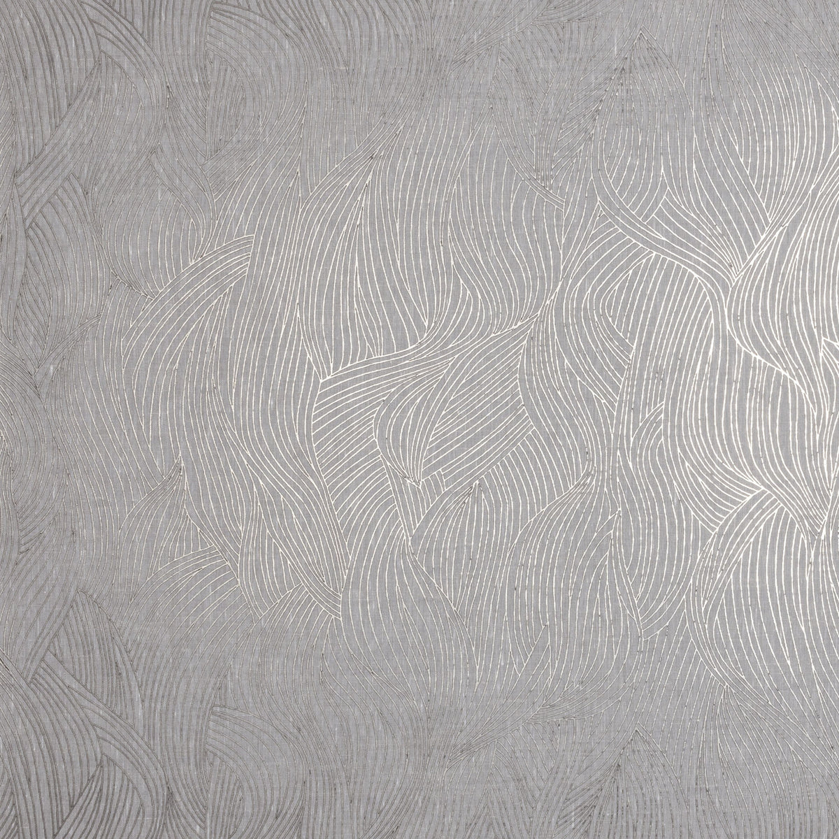 Casamance behang Linessence 2 Alaris 71620202 flax noir platine (staal)