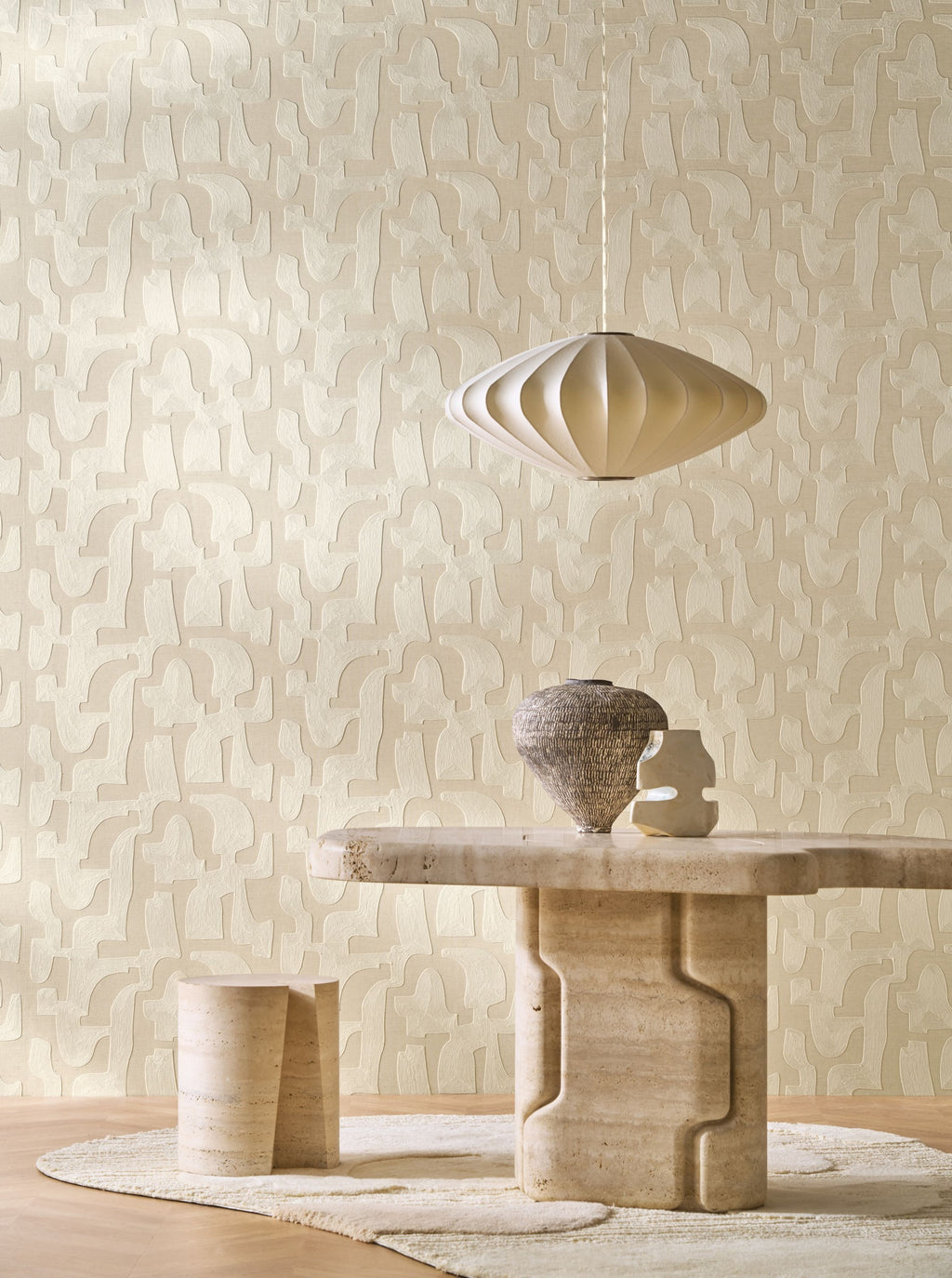 Casamance behang Linessence 2 Monodie 71630120 in interieur