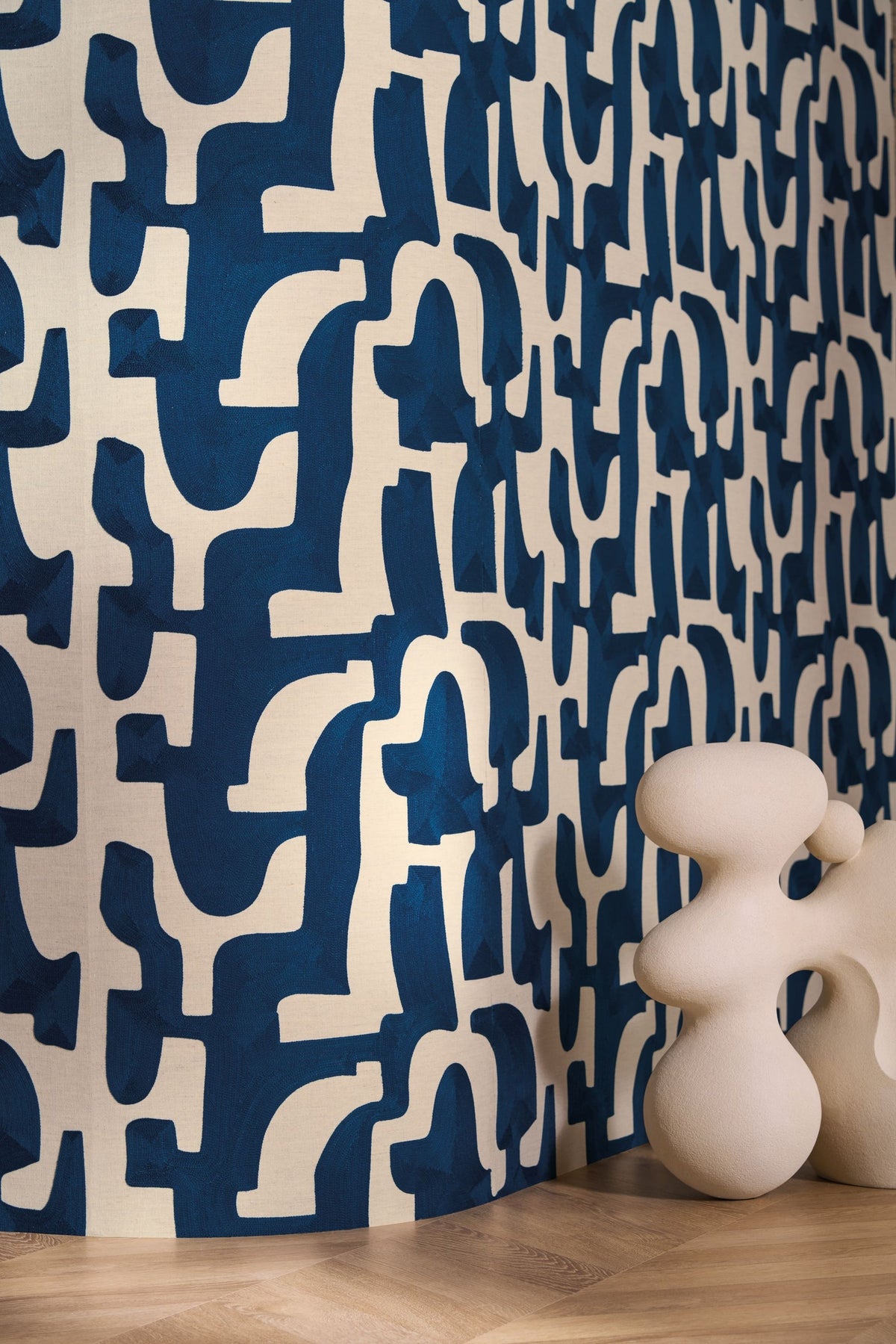 Casamance behang Linessence 2 Monodie 71630350 detail