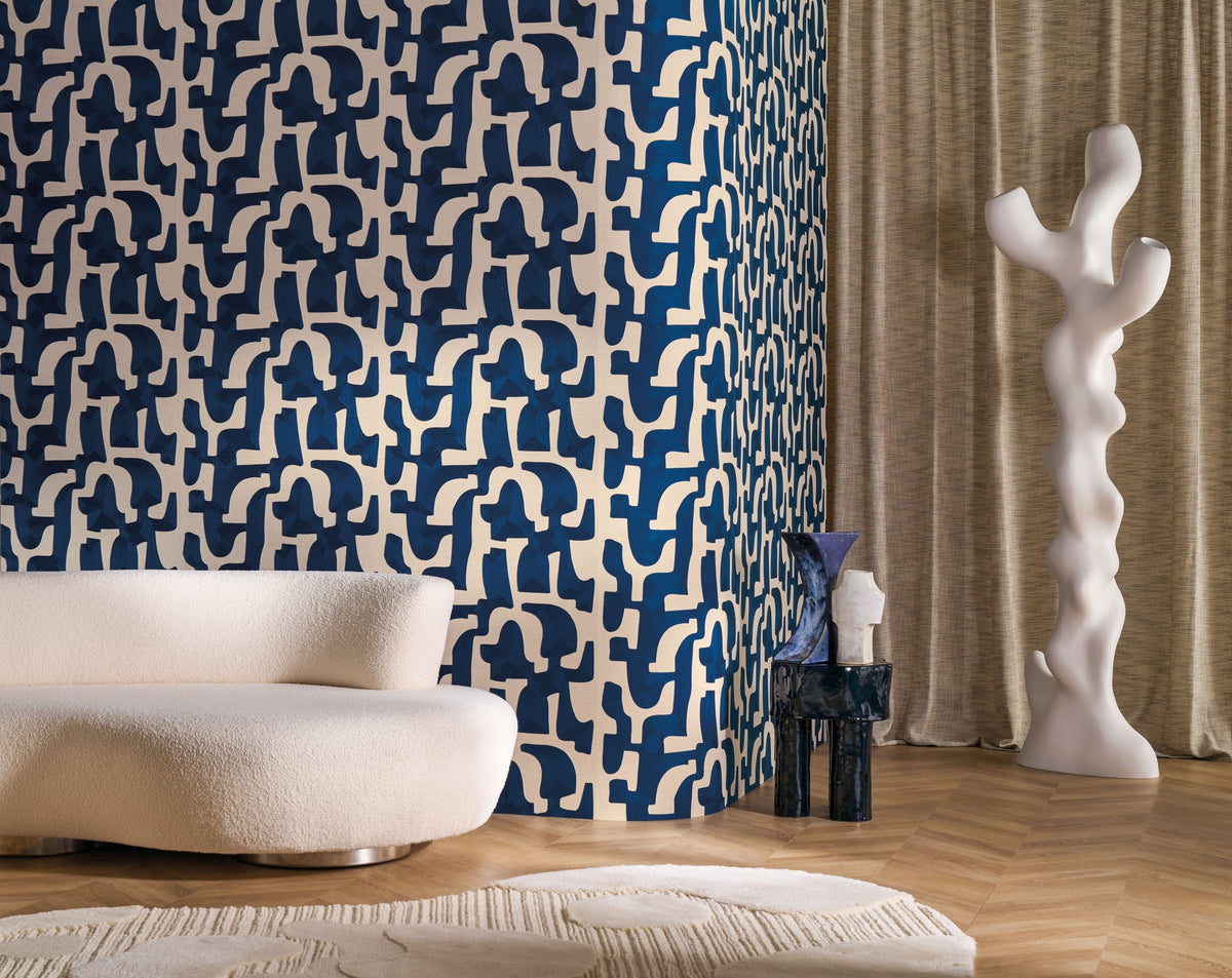 Casamance behang Linessence 2 Monodie 71630350 in interieur