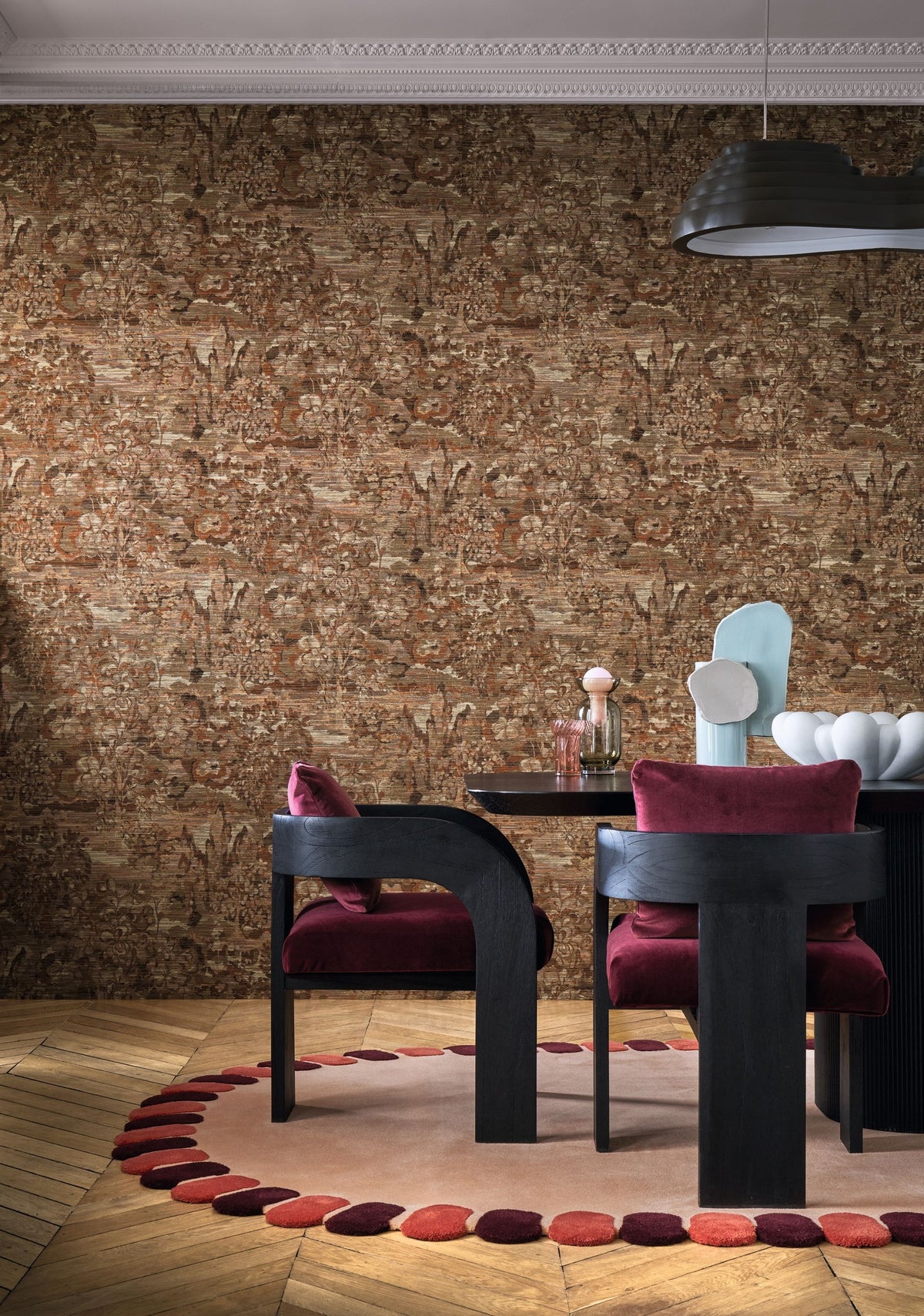 Casamance behang Manufactura Verdure 71700465 in interieur