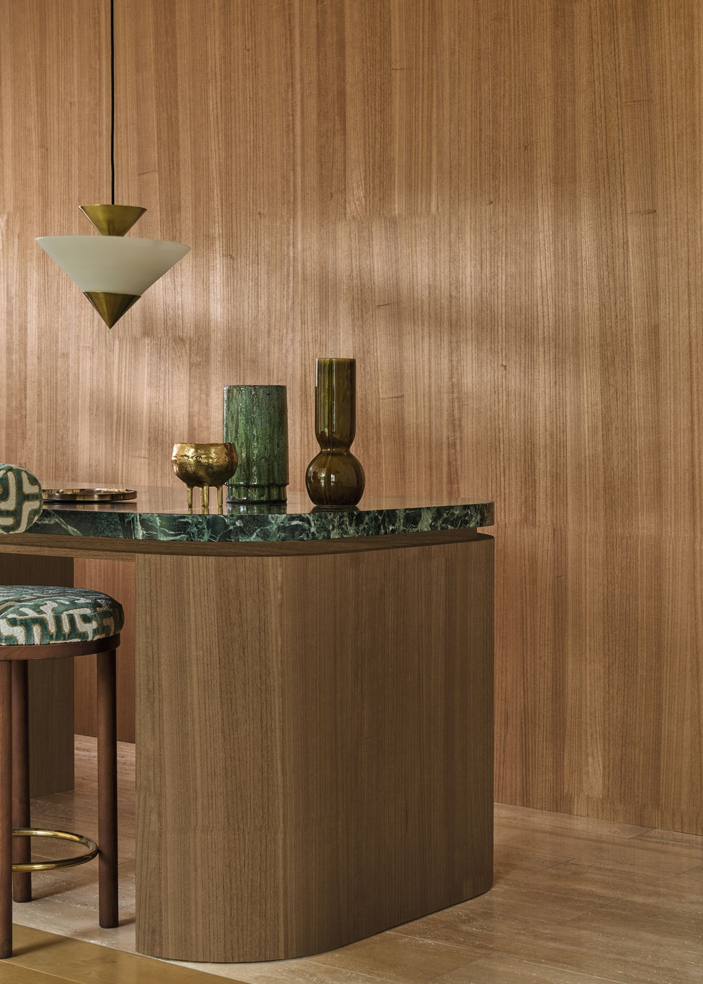 Casamance behang Traversée Ebony 71740814 in interieur