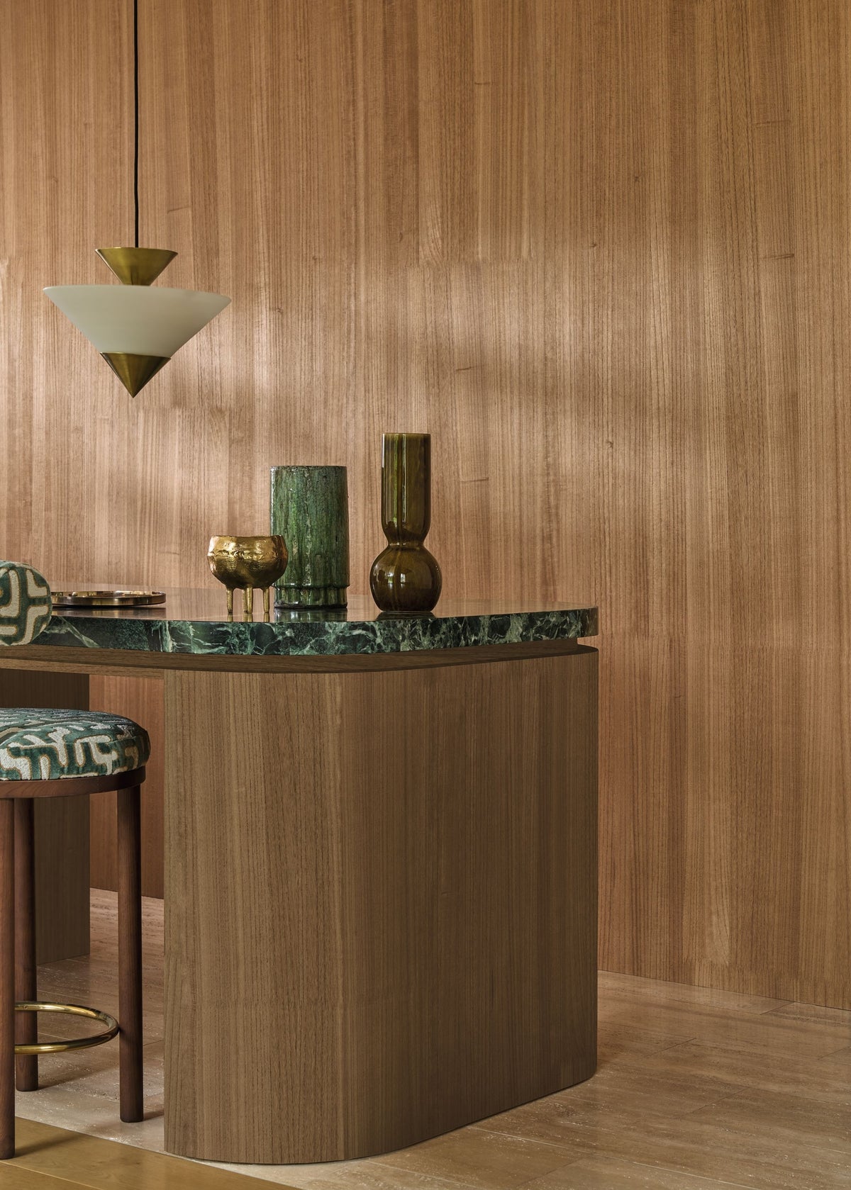 Casamance behang Traversée Ebony 71740814 in interieur