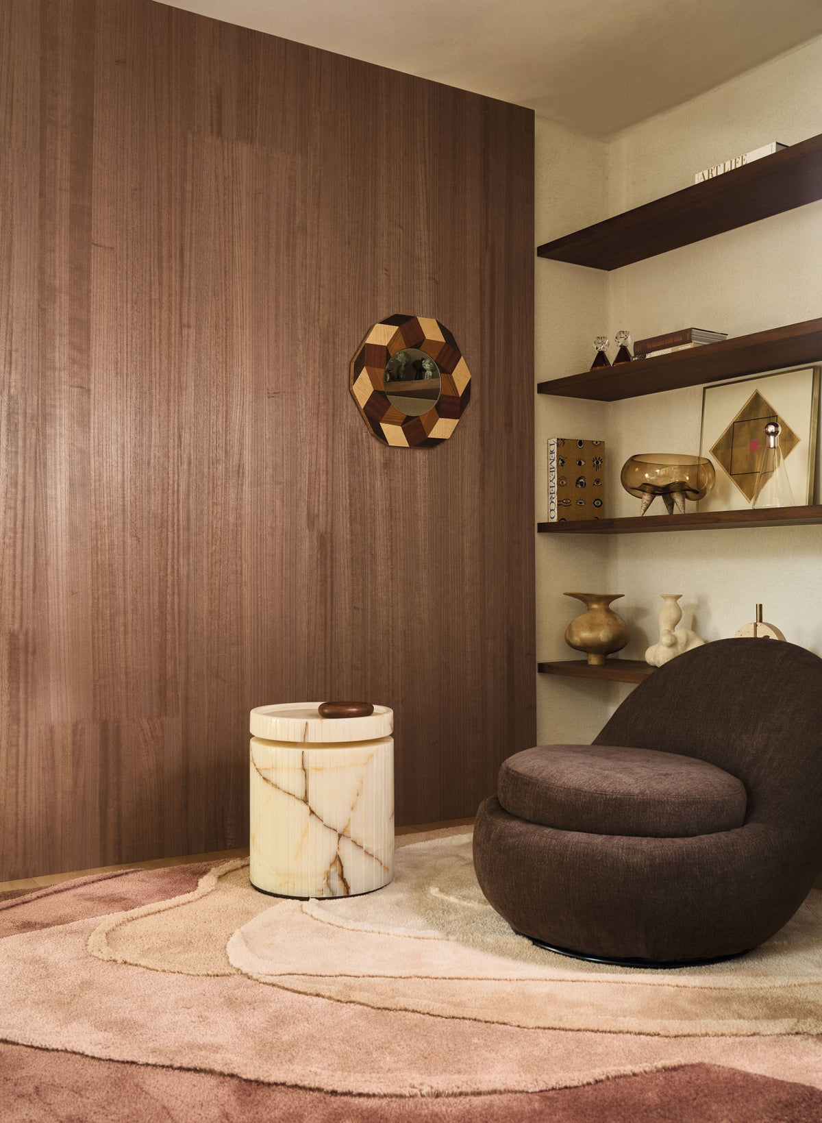 Casamance behang Traversée Ebony 71741018 in interieur