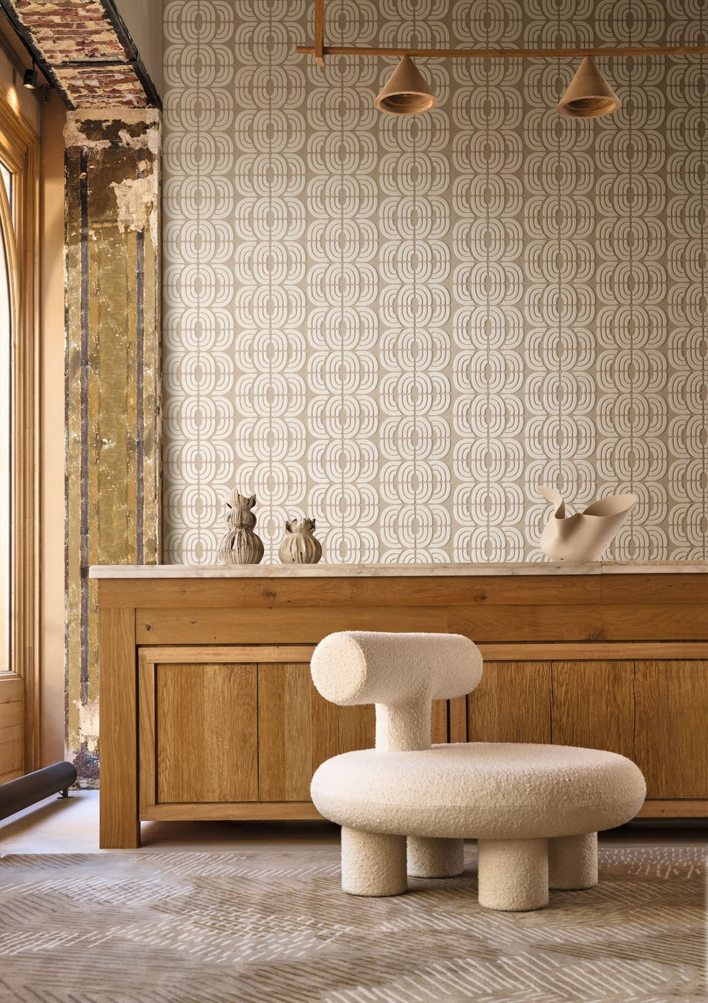 Casamance behang Mimbeau Arès 71860268 in interieur