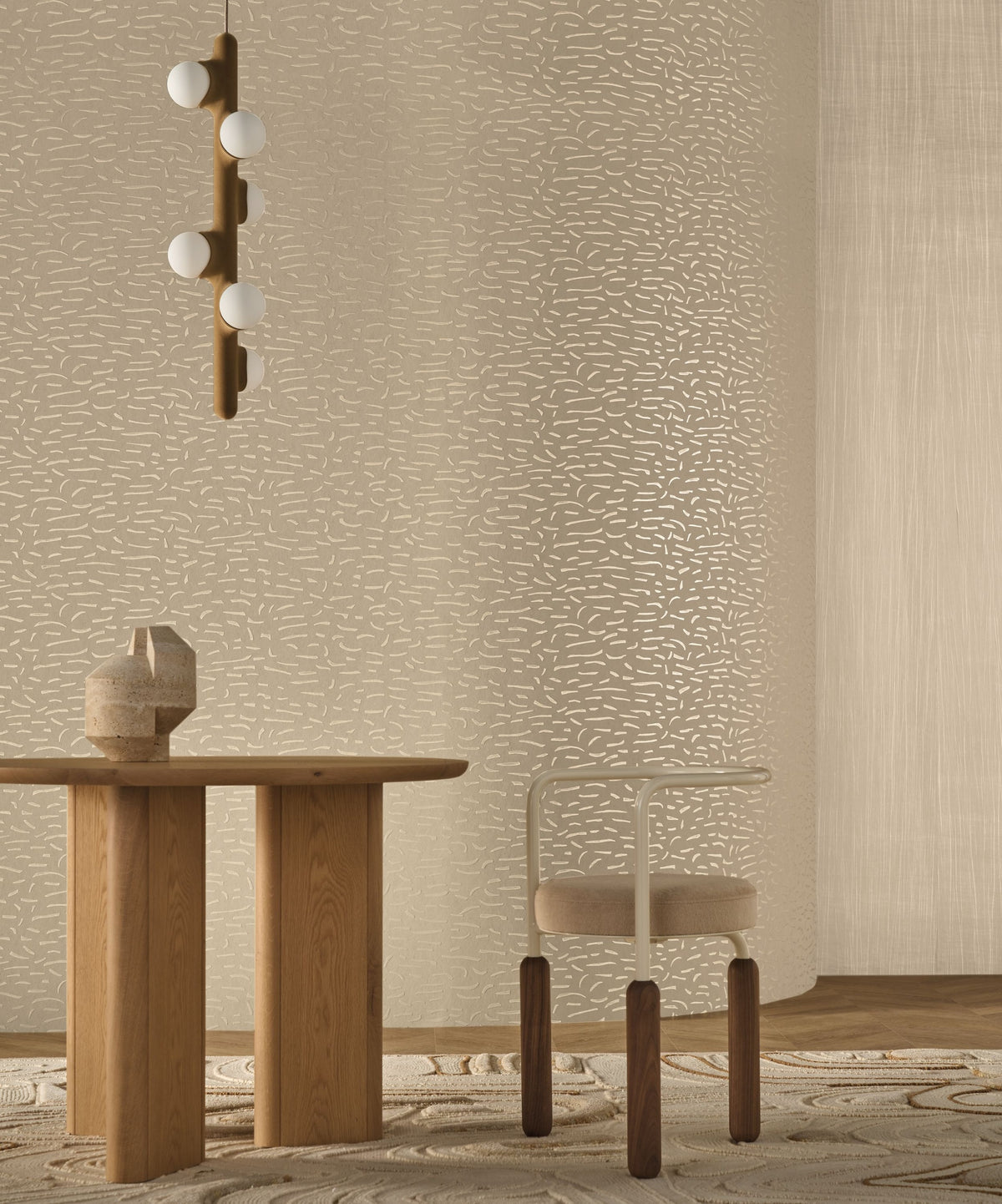Casamance behang Impulsion Luméis 71900244 in interieur