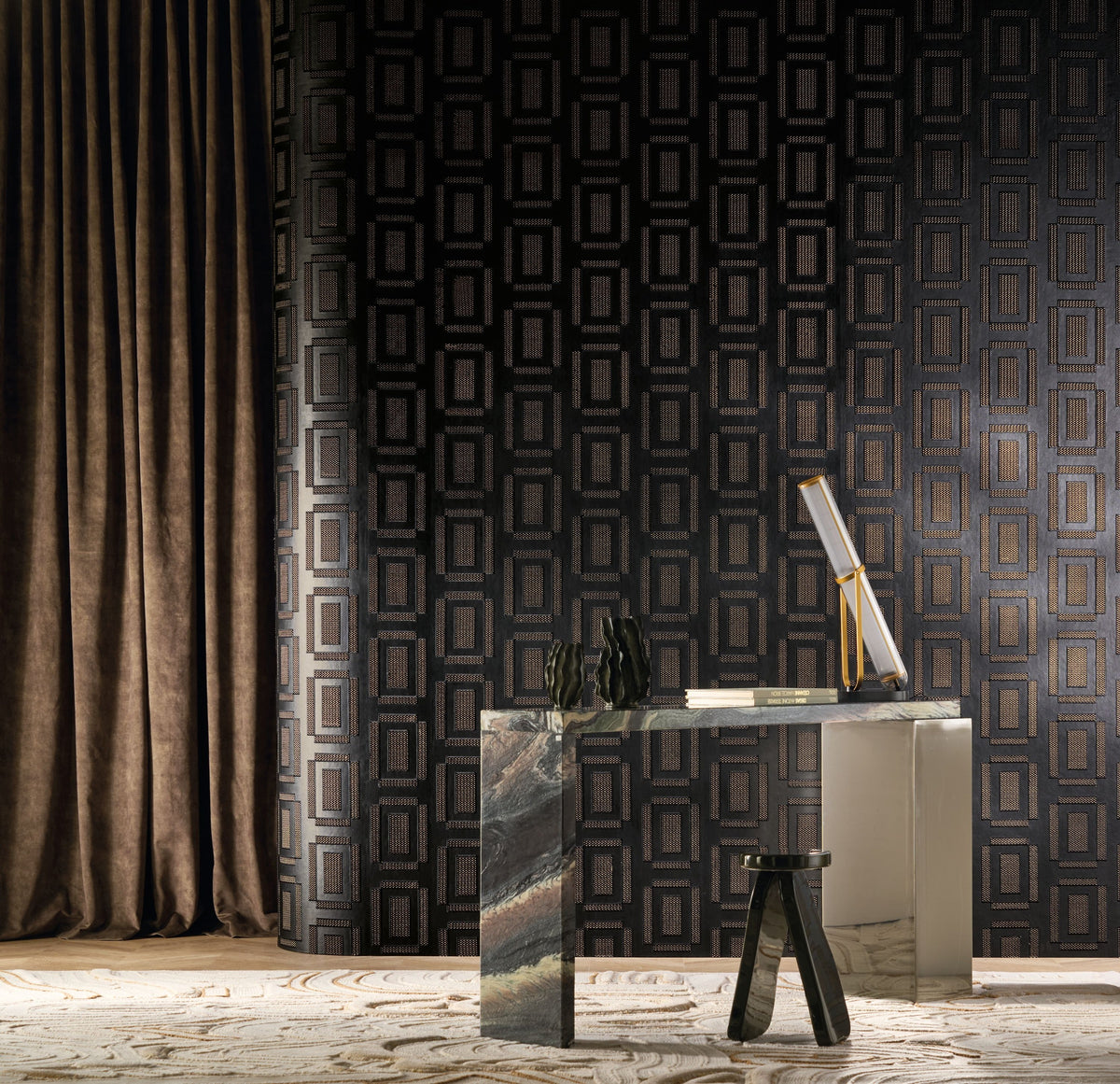 Casamance behang Odeon Chaillot 71960355 in interieur