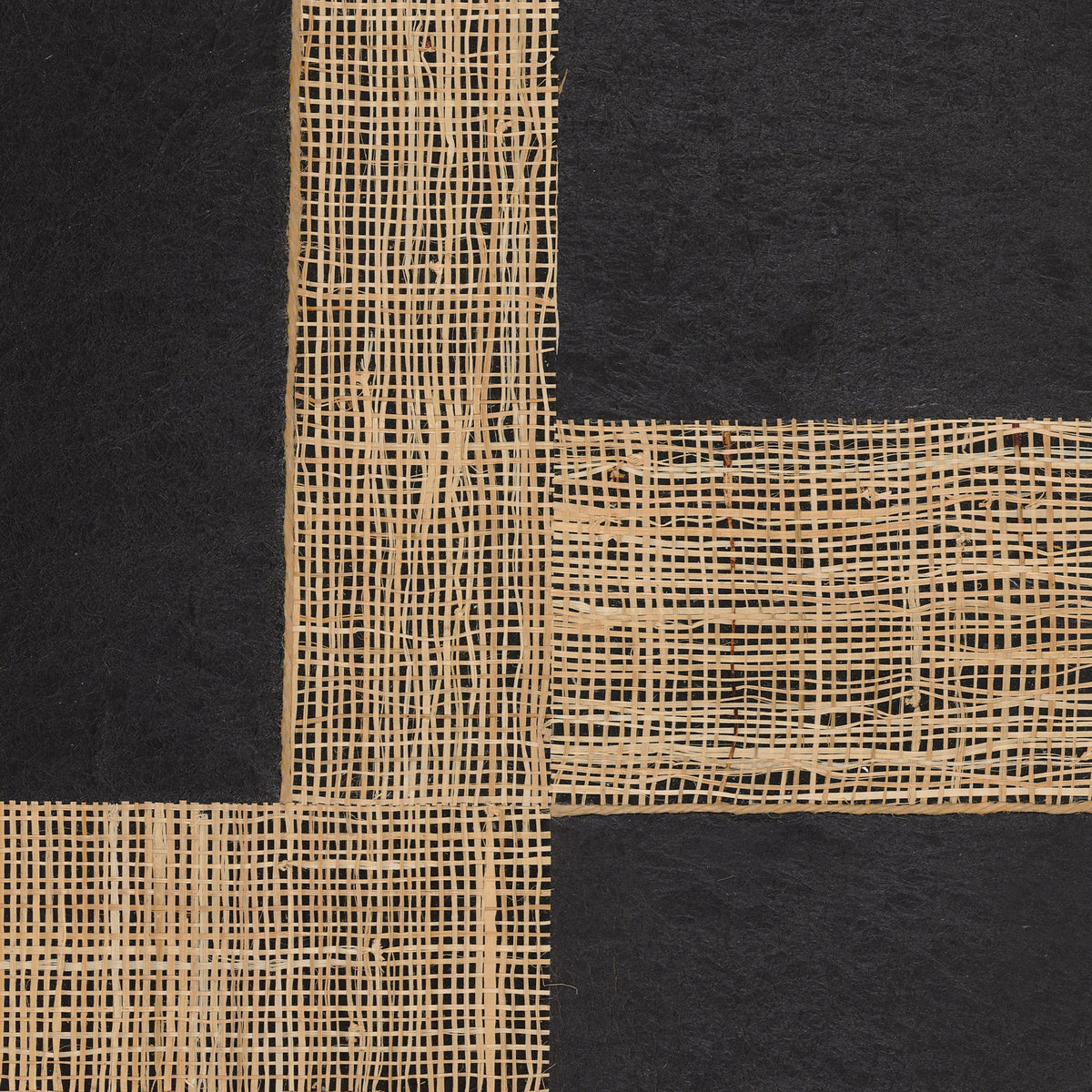 Casamance behang Midori Takumi 72450407 noir naturel (staal)