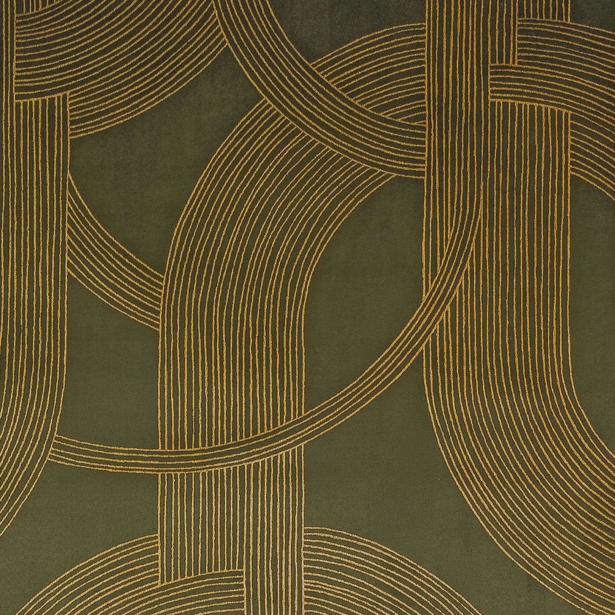 Casamance behang Odeon 72720488 kaki doré (staal)