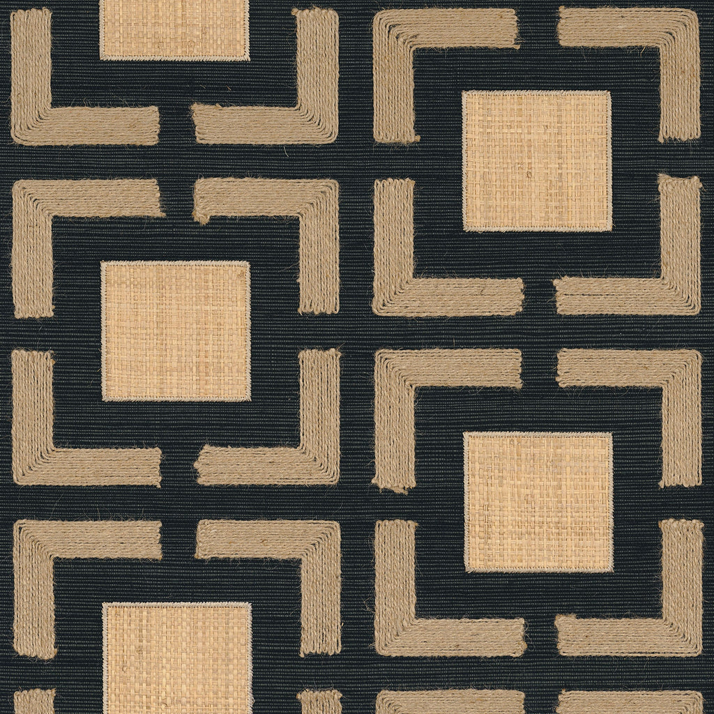 Casamance behang Taormina Biancavilla 73060314 noir sable