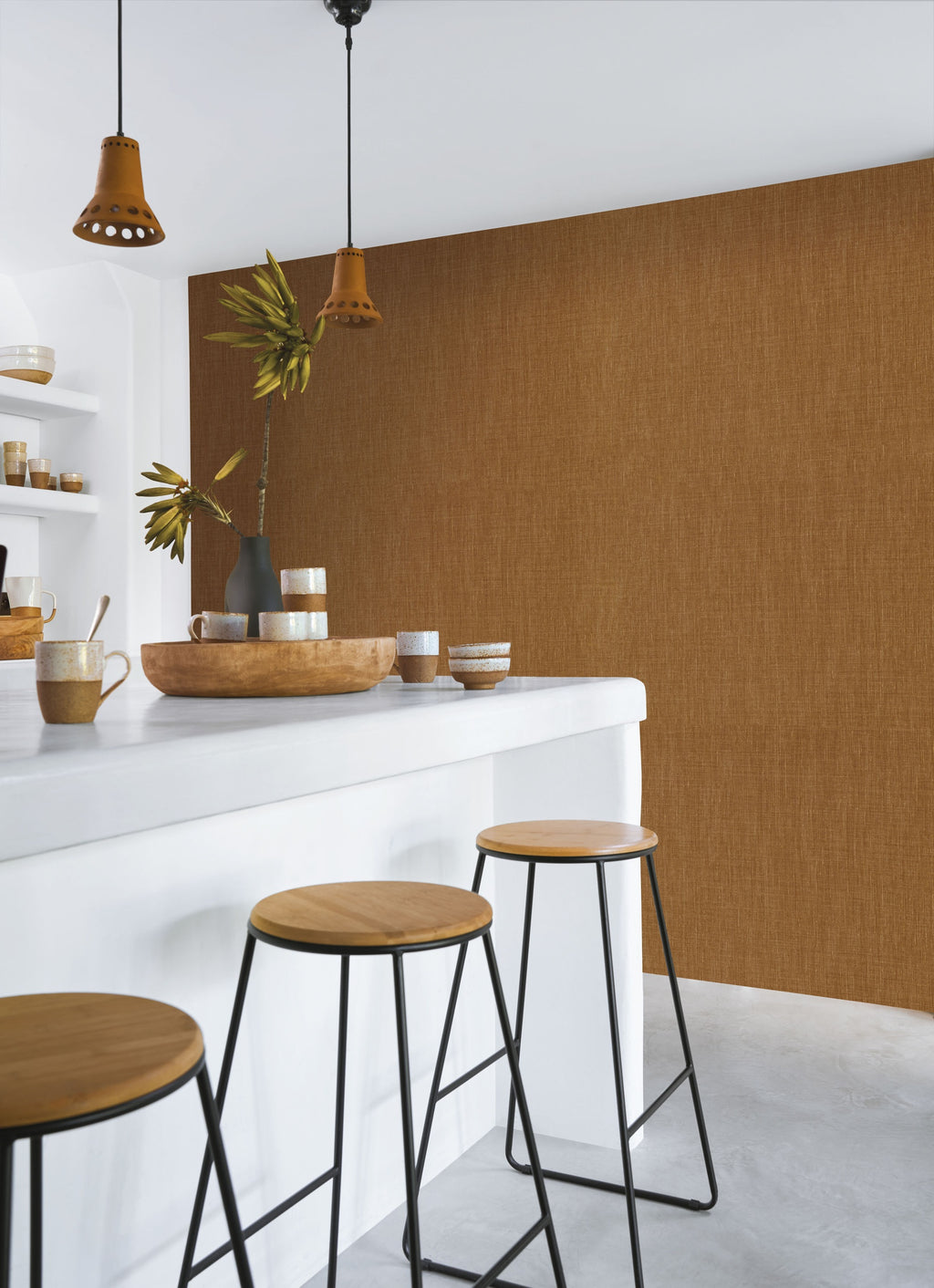 Casamance behang Edition Rayures Shinok 73817528 in interieur