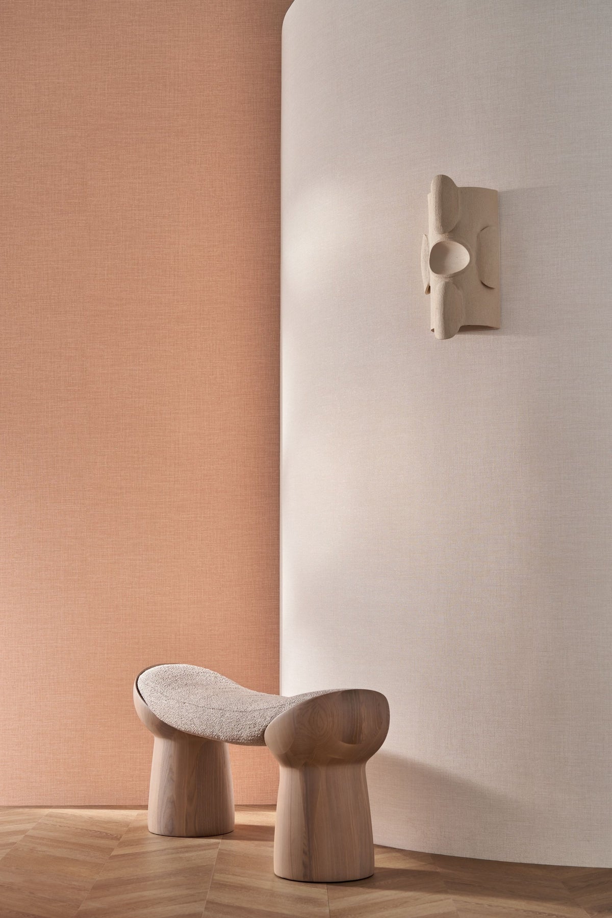 Casamance behang Edition Rayures Shinok 73819670 in interieur
