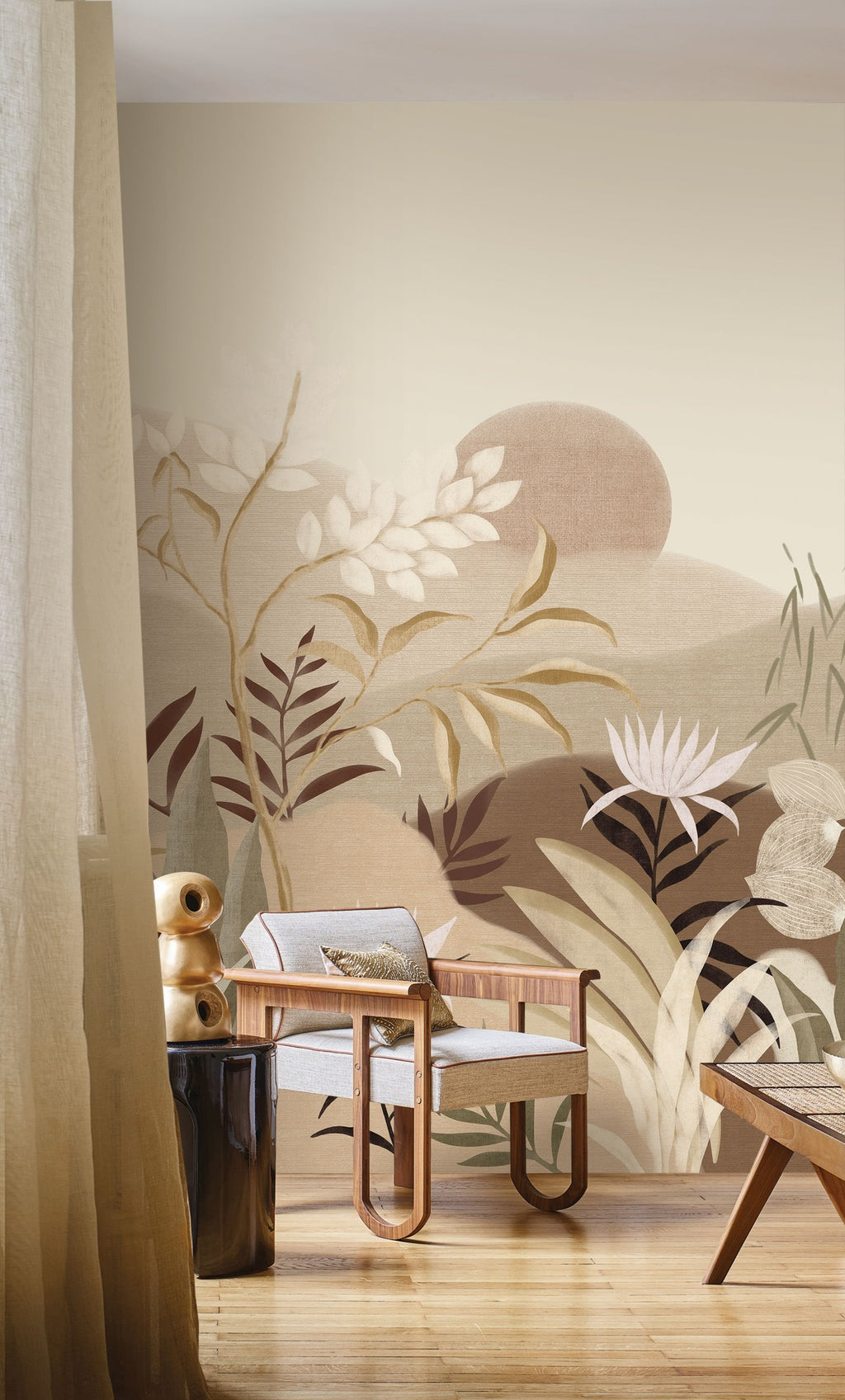 Casamance fotobehang Panoramas Les Intemporels Neloe 74301936 in interieur