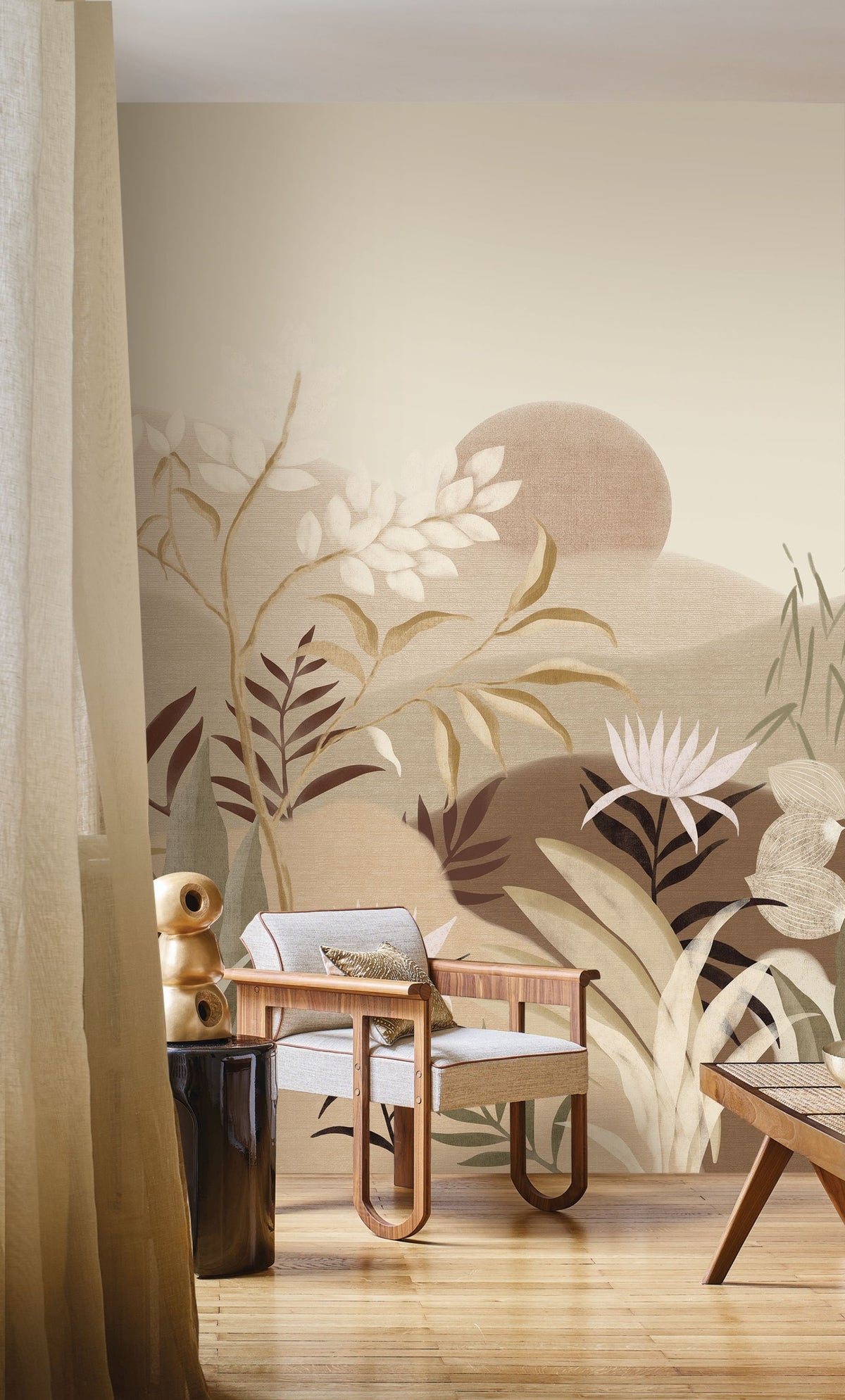 Casamance fotobehang Panoramas Les Intemporels Neloe 74301936 in interieur