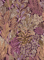 Casamance behang Jardin Félicia Borromee 74321038 pourpre olive