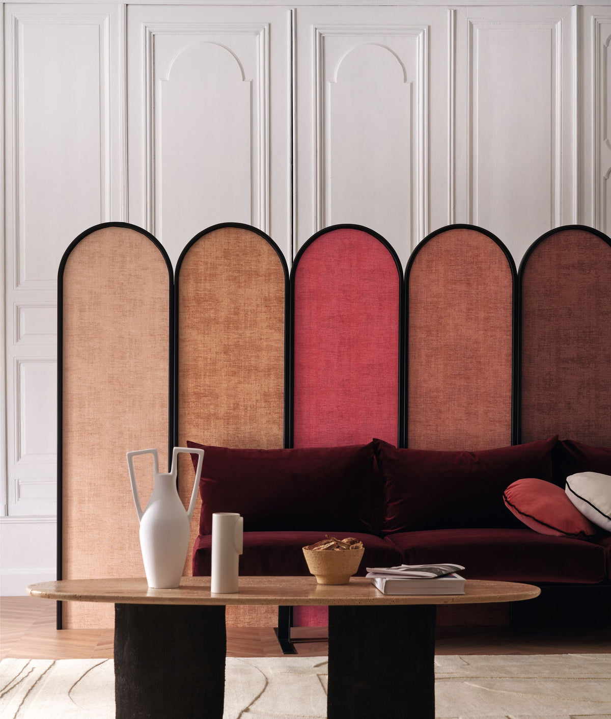 Casamance behang Le Velours 2 Johara 74396800 in interieur