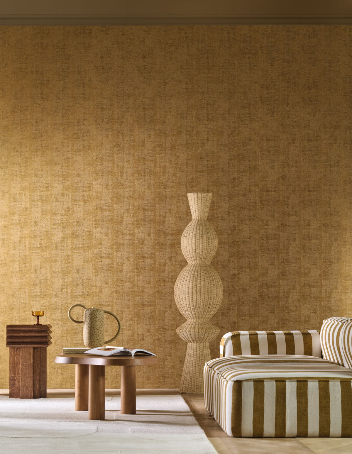 Casamance behang Le Velours 3 Johara 74398432 in interieur