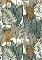 Casamance behang Aventura Sabal 74680672 blanc celadon