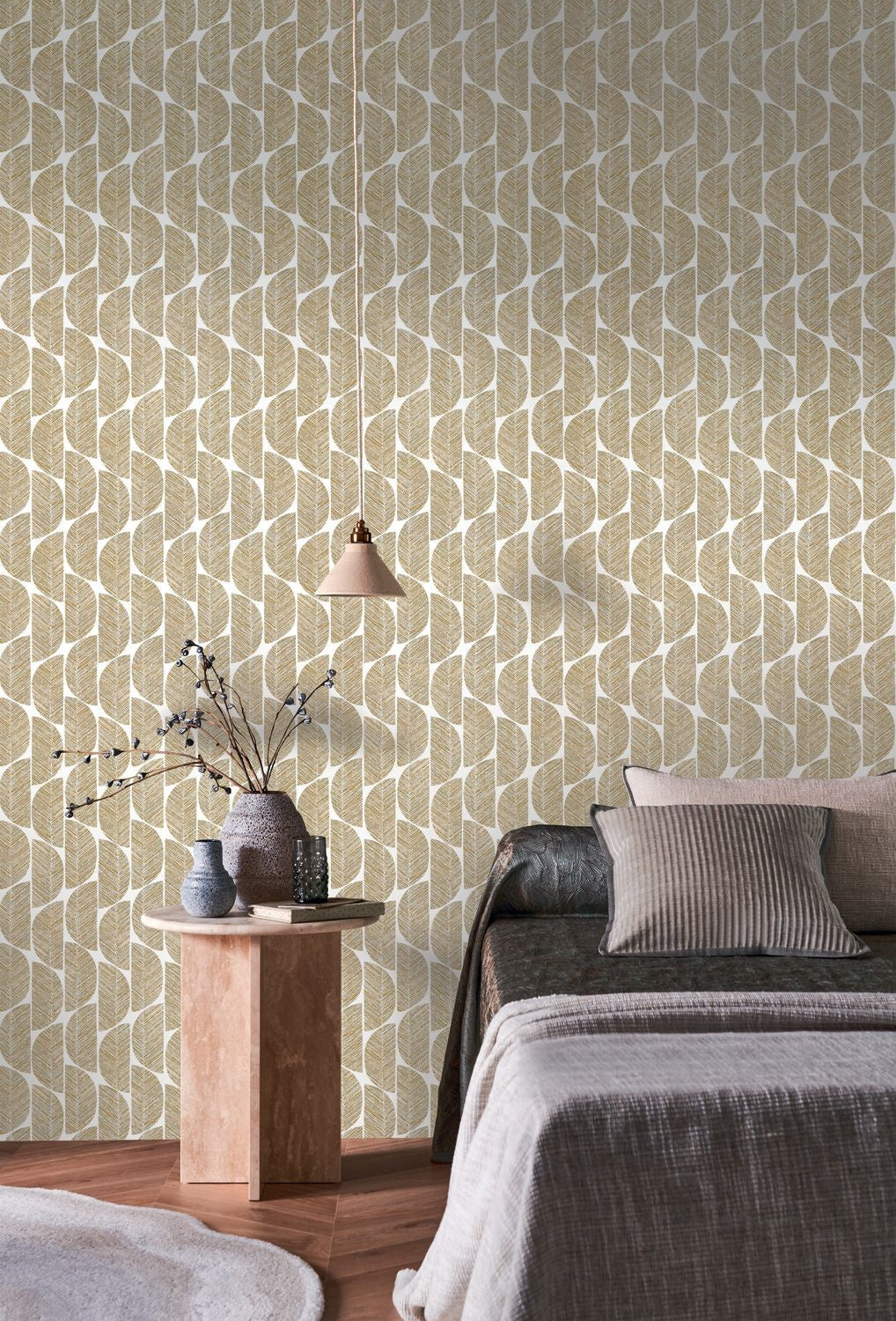 Casamance behang Orphée Abelia 74721020 detail