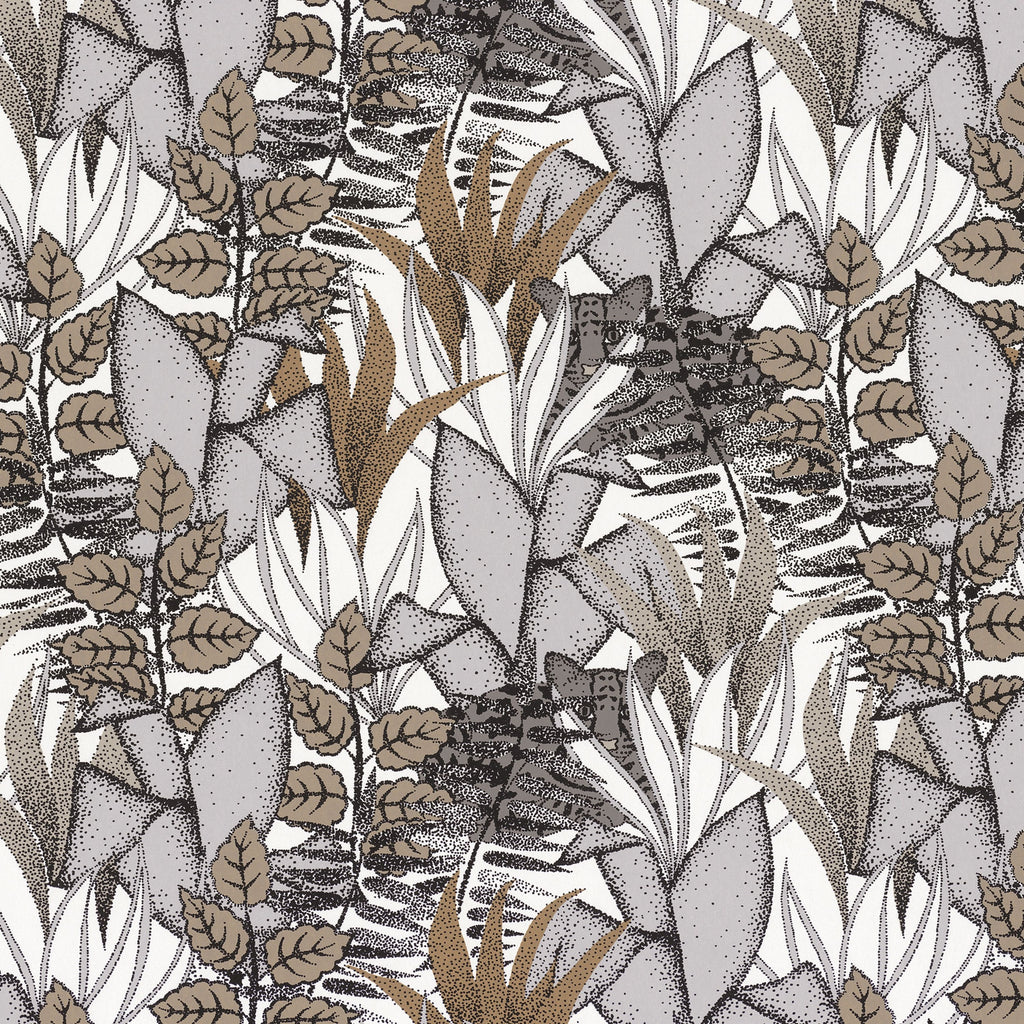 Casamance behang Orphée Tigris 74731530 blanc gris