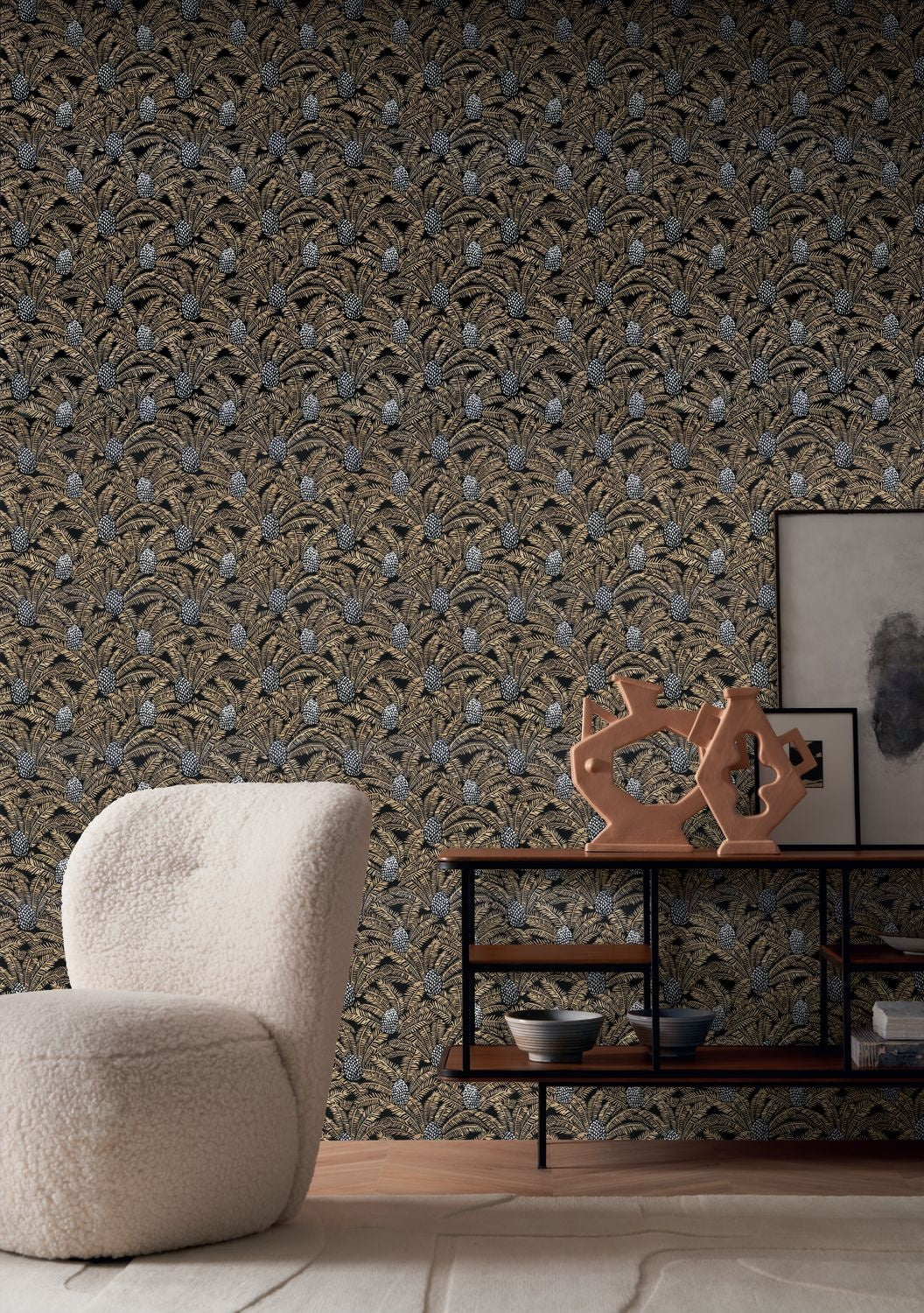 Casamance behang Orphée Palmeta 74741840 detail